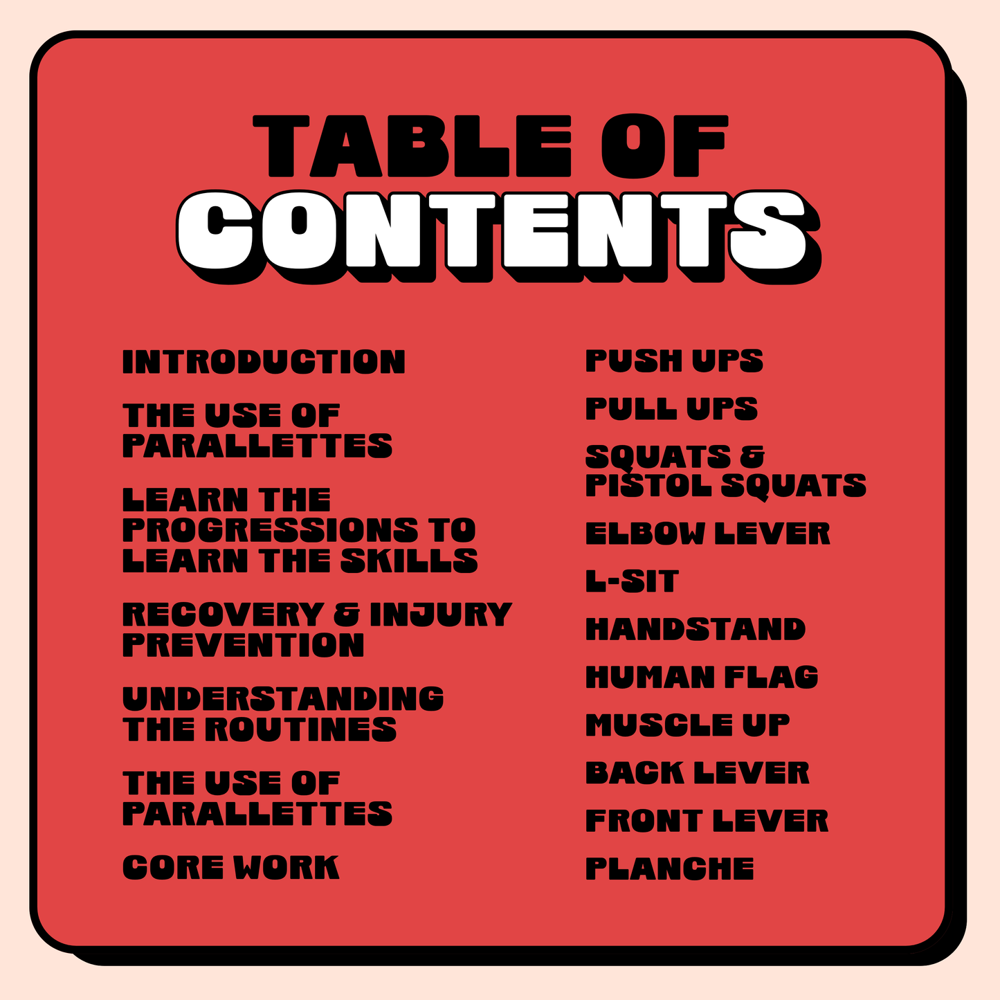 The Calisthenics Blueprint